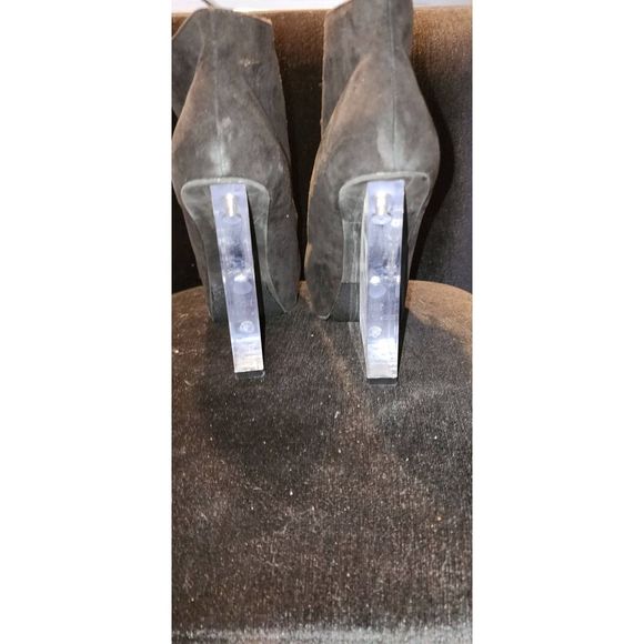 Wild Diva Lucite Wedge Bootie NWOT - Picture 3 of 5